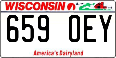WI license plate 659OEY