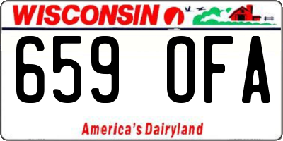 WI license plate 659OFA
