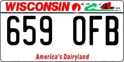 WI license plate 659OFB
