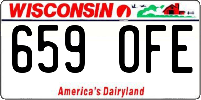 WI license plate 659OFE