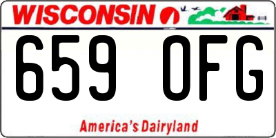 WI license plate 659OFG