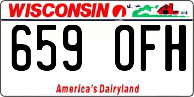 WI license plate 659OFH