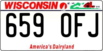 WI license plate 659OFJ