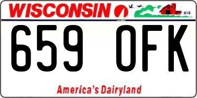 WI license plate 659OFK