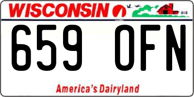 WI license plate 659OFN