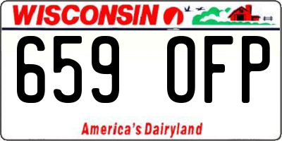 WI license plate 659OFP