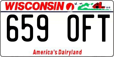 WI license plate 659OFT