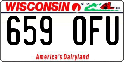 WI license plate 659OFU