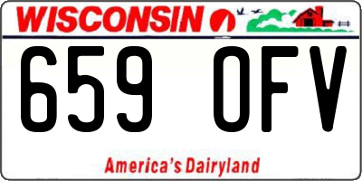 WI license plate 659OFV
