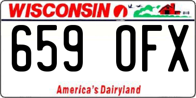 WI license plate 659OFX