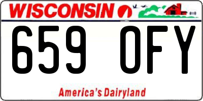 WI license plate 659OFY