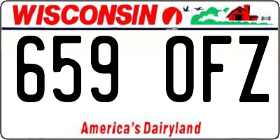 WI license plate 659OFZ