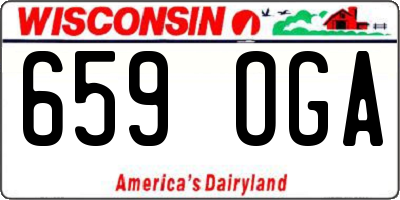 WI license plate 659OGA