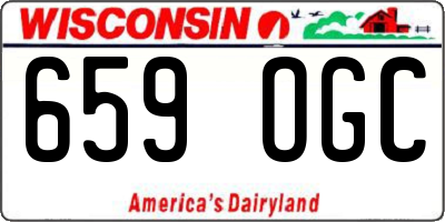 WI license plate 659OGC