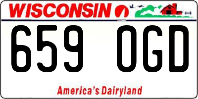 WI license plate 659OGD