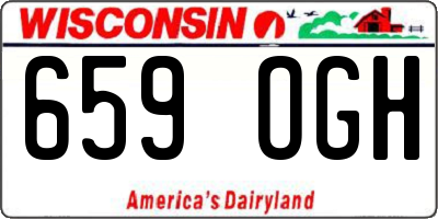 WI license plate 659OGH