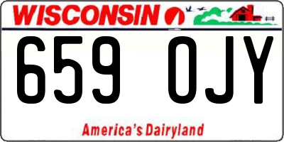WI license plate 659OJY