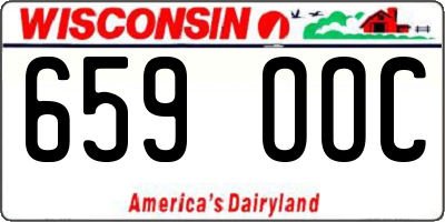 WI license plate 659OOC