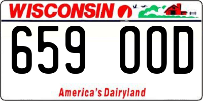 WI license plate 659OOD