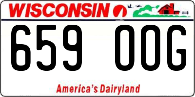 WI license plate 659OOG
