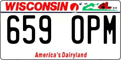 WI license plate 659OPM