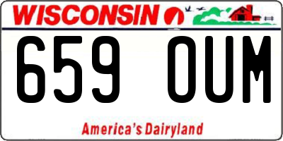WI license plate 659OUM