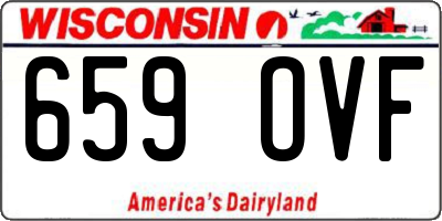 WI license plate 659OVF