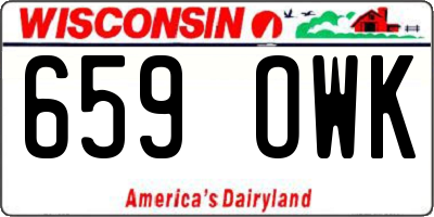 WI license plate 659OWK
