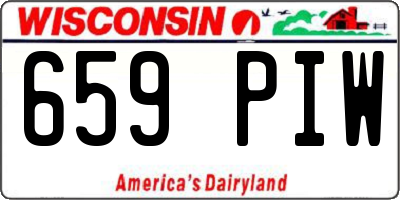 WI license plate 659PIW