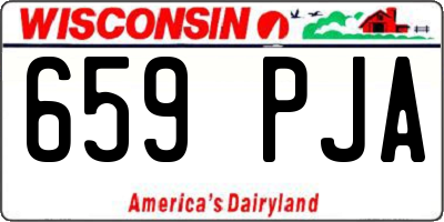 WI license plate 659PJA