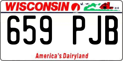 WI license plate 659PJB