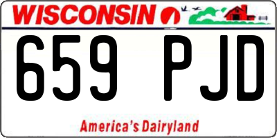 WI license plate 659PJD