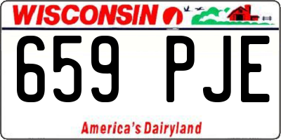 WI license plate 659PJE