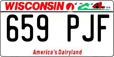 WI license plate 659PJF