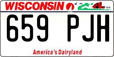 WI license plate 659PJH