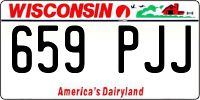 WI license plate 659PJJ
