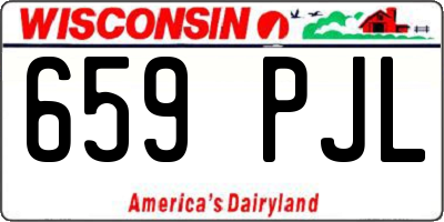 WI license plate 659PJL