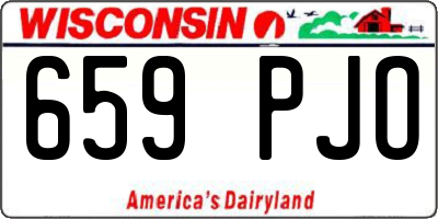 WI license plate 659PJO
