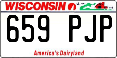WI license plate 659PJP