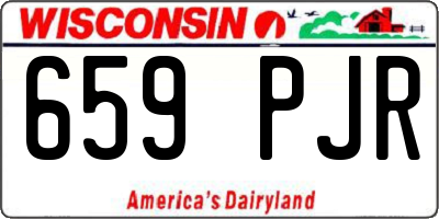 WI license plate 659PJR
