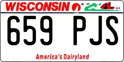 WI license plate 659PJS