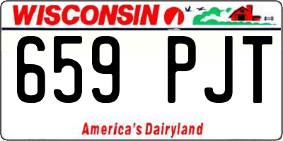 WI license plate 659PJT