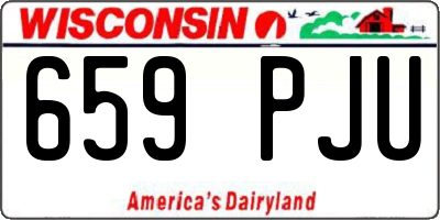 WI license plate 659PJU