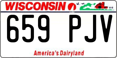 WI license plate 659PJV