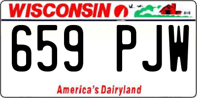 WI license plate 659PJW