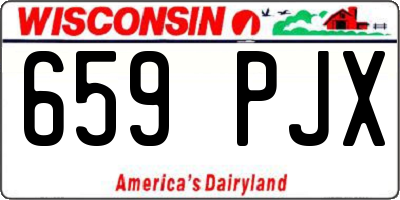 WI license plate 659PJX