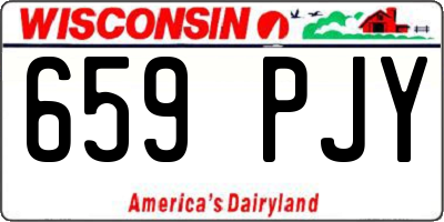 WI license plate 659PJY