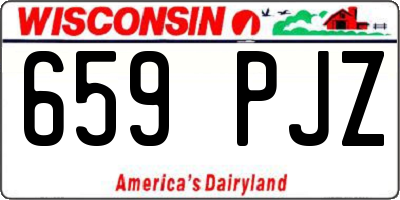 WI license plate 659PJZ