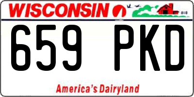WI license plate 659PKD