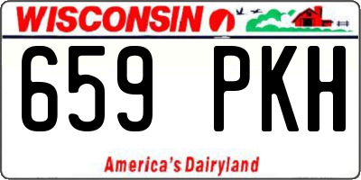 WI license plate 659PKH
